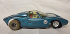Vintage 1960 s Slot Car  Revell Ford Gt  1 24 Motor Runs Blue Body   Driver