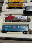 Vtg Bachmann Ho Scale Santa Fe Flyer Union Pacific Locomotive Train Engines Cars