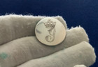 A Stunning British Baron baroness Initial J Livery Silverplate Coat Button C1830