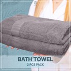 Homeburg Luxe 2-piece Bath Towel Set Large Soft Cotton Towels  Absorbent