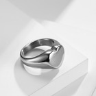 Fashion Polished Heart Shape Ring Stainless Steel Men Women Love Friendship Ring