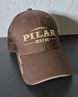 Papa s Pilar Rum Snap Bavk Hat Cap Brown Mesh Adjustable Distillery Trucker 