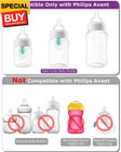 Sippy Cup Nipples For Philips Avent Anti-colic Baby Bottles food Grade Silicone 