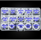 250 Pcs 15 Size Leakage-proof White Nylon Metric Seal Washers Assortment Set 