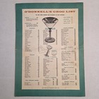 Vintage Odonnells Sea Grill Restaurant Menu 1950s Washington Dc Illustrated Menu