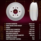Rear Brake Drum Set For 09-13 Chevy Silverado 1500 Gmc Sierra 1500 13 21  2pc