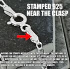 Real 925 Sterling Silver 7  8  9  10  11  12  Figaro Anklet Or Bracelet 2mm