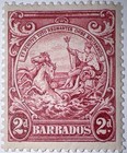 Travelstamps  1946 Barbados Stamp Sc  195  Mint  Original Gum Hinged  2d