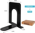 Heavy Duty Metal Bookends Nonskid Support