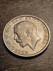 1918 United Kingdom 1 2 Crown  925 Silver Coin-royal Mint