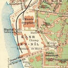 Cairo  Egypt  Antique Original Map 1911  Vintage City Plan La Caire               