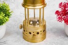 Large Vintage Solid Brass Working Nautical Miner Lamp Oil Ship Lantern