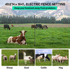Electric Poultry Netting  49 6  H X 164  L  Electric Chicken Fence With 14 Posts