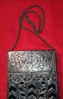 Rare Antique Moroccan Style Silver Plated Koran Quran Coran Bible Purse Case 