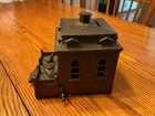 Original Antique 1870 s Judd Mfg  Cast Iron Rotating Dog Mechanical Bank