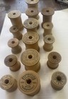 Vintage Wooden Thread Spools Lot Belding Corticelli Sewing Craft Bulk Primitive