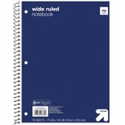 Wide Ruled 1 Subject Flexible Paperboard Cover Spiral Notebook - Up up   
