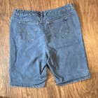 Jms Women s Bermuda Denim Shorts Blue Size L Zip Closure Pockets Cotton Blend