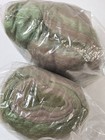 New 4 1oz Sandy Wool Spinning Batt Roving Felt Hand Dyed Green Brown