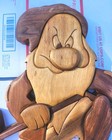 Walt Disney World Grumpy Golf  150 2002 Official Hand Carved Display Sign