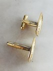 Vintage Sterling Silver Gold Color Dove Symbol Cufflinks Cuff Links 14 3 Grams