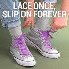 Flat Elastic Shoelaces  Black  36    91 Cm