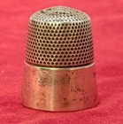 Antique Simon Bros Co Sterling Silver Thimble Size 14