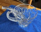 Fifth Ave Crystal Gravy Bowl And Ladle Beautiful Heavy New With Sticker Nb