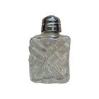 Vtg Silver Plated Glass Mini Salt And Pepper Shakers 7 Pieces Of An 8 Piece Set