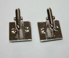  Sterling Silver Square Cuff Links  031hit 