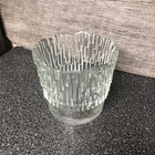 Vintage Retro  1960s Heavy Weight Clear Glass Ice Bucket