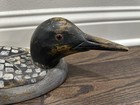 Vintage 1984 Hand Carved   Painted Wood Loon  Artist Signed   Dated