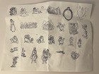 Vintage walt Disney snow White And The Seven Dwarfs stamp Kit set Of 27 Stamps
