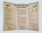1983 Churchill Manitoba North Knife Lake Lodge Hunt Fish Vtg Travel Brochure