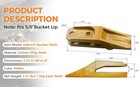 5 Pack 6684447 Skid Steer Bucket Unitooth Trenching Bucket Teeth W  Bolts   Nuts