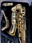 Yahama Yas-475 Alto Saxophone Eb   Gold Brass   Playing Condition W  Hard Case