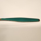 J tostrup Norway  5  Spoon  Sterling Silver Enamel Green