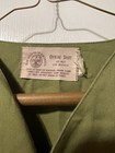 Vintage 1970 s Olive Green Bsa Boy Scout Short Sleeve Uniform Shirt W patches
