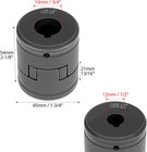 1 2  To 3 4  L075 L-jaw Coupling Coupler Set Log Splitter Nbr Spider