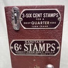 Vintage Schermack 6   Stamp Vending Machine Model P Coin Op Dispenser Part Repair