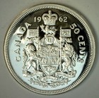 1962 Pl Canada Silver Half Dollar Coin Canadian Proof Like 50 Cents Uncirculated