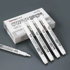 3 Pcs White Waterproof Permanent Paint Marker Pens For Metal Wood Fabric