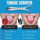 Chenar Tongue Scraper 2 Pack Stainless Steel Cleaner Bad Breath Oral Care