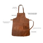 100  Leather Butcher Chef Cooking Bbq Apron - Welding Woodworking Apron Costume