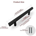 Cabinet Pulls  5 Inch  30 Pack  Matte Black