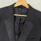 Jos A Bank Mens 43r Tuxedo Jacket Adult Black Wool Signature Gold Formal Suit