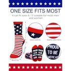 2 Pairs American Usa Flag Socks Proud To Be An American Socks Funny Crew Socks