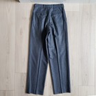 Briar Dress Pants Mens 28x32 Grey Wool Vintage Pleated Talon Zipper Trousers