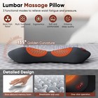 3 In 1 Electric Lumbar Support Pillow Smooth Spine Triple Fusion Back Massager