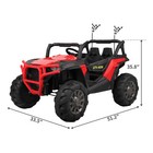 Tobbi 12v Kids Electric Battery-powered Ride On 3 Speed Toy Suv Buggy Car  Red